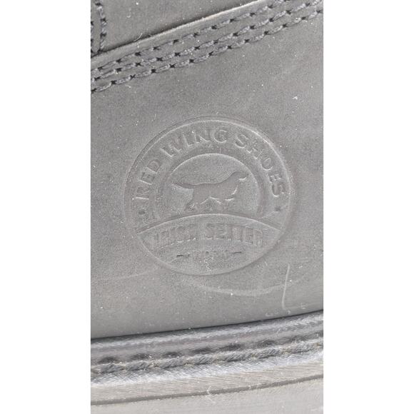 Red Wing Irish Setter Steel Toe Work Boots Mens 12 D 8” Black EH Waterproof main image 12